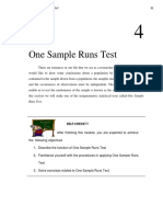 Chapter 4-One Sample Runs Test
