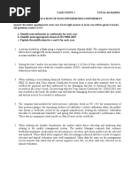 Answer The Below Questions For Each Case. Each Right Answer To Each Case Will Be Given 3 Marks. All Questions Assess CLO3