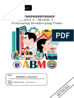 Quarter 2 - Module 4 Performing Bookkeeping Tasks: Entrepreneurship