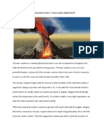 Explanation Text "Volcanic Eruption"