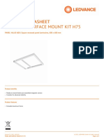 Product Datasheet Product Datasheet Panel 600 Surface Mount Kit H75