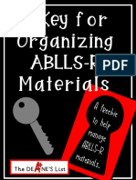 Akeyfor Organizing Ablls-R Materials