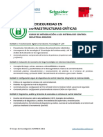 TEMARIO CURSO DE INTRODUCCIÓN A LOS SISTEMAS DE CONTROL INDUSTRIAL SEGUROS