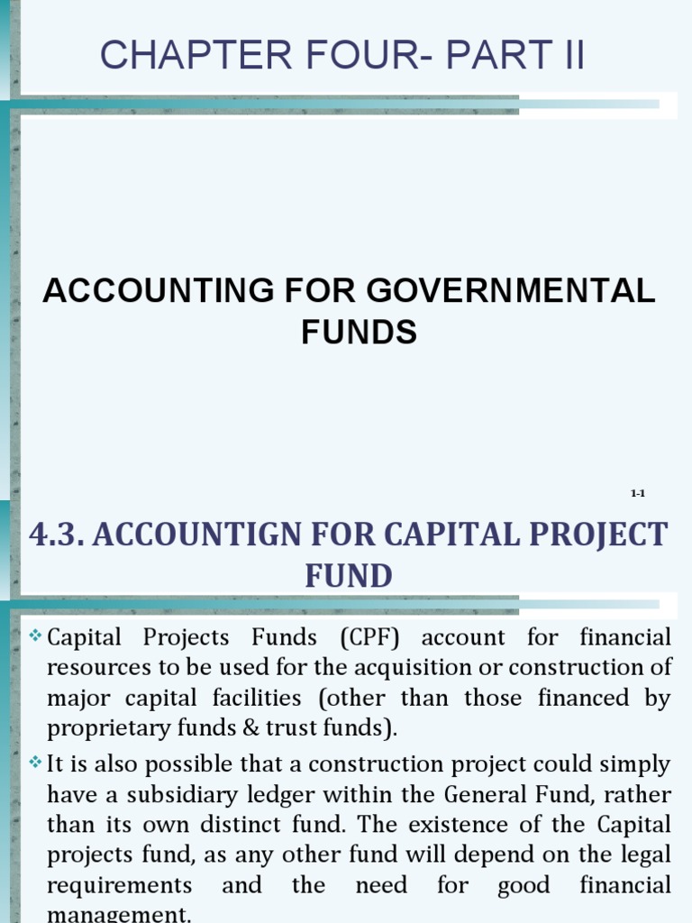 Chapter Four-Part Ii: Accounting For Governmental Funds | PDF | Fund ...