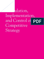 Formulation, Implementation, and Control of Competitive Strategy