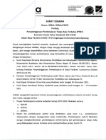 8 - Surat Edaran Tentang PTMT Semester Genap 2021 2022