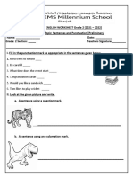 Sentences and Punctuation worksheet_Preliminary_16-6-2021