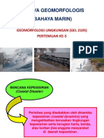 Bahaya Geomorfologis (Bahaya Marin) : Geomorfologi Lingkungan (Gel 2105) Pertemuan Ke-5