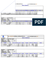 Price Schedule: Dr. Concrete