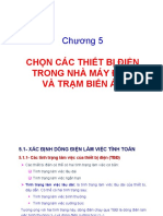 Slides Chuong 5 Chon Thiet Bi Dien Trong NMD Va TBA