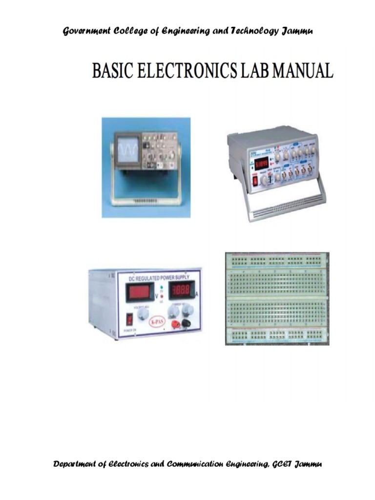 Basic Electronics Lab Manual | PDF
