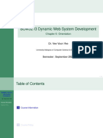 BUW3213 Dynamic Web Development Course Information