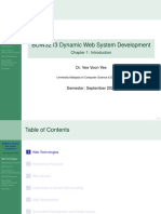 BUW3213 Dynamic Web System Development: Chapter 1: Introduction