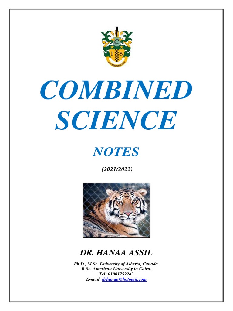 Combined Science Notes | PDF