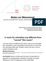 Notes On Movement: Music For Animated Films: Analysis, Historical Outline, Case Studies