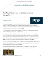 PlanificaciÃ N Del Proceso de Venta Del Servicio de Transporte