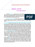 Enigma Otiliei-Particularități Ale Unui Text Narativ