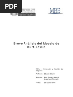 Modelo de Kurt Lewin