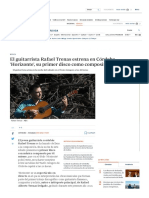 El Guitarrista Rafael Trenas Estrena en Córdoba 'Horizonte', Su Primer Disco Como Compositor