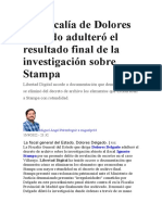 La Fiscalía de Dolores Delgado Adulteró El Resultado Final de La Investigación Sobre Stampa