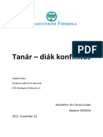 Elemzés Tanár-Diák Konfliktusról