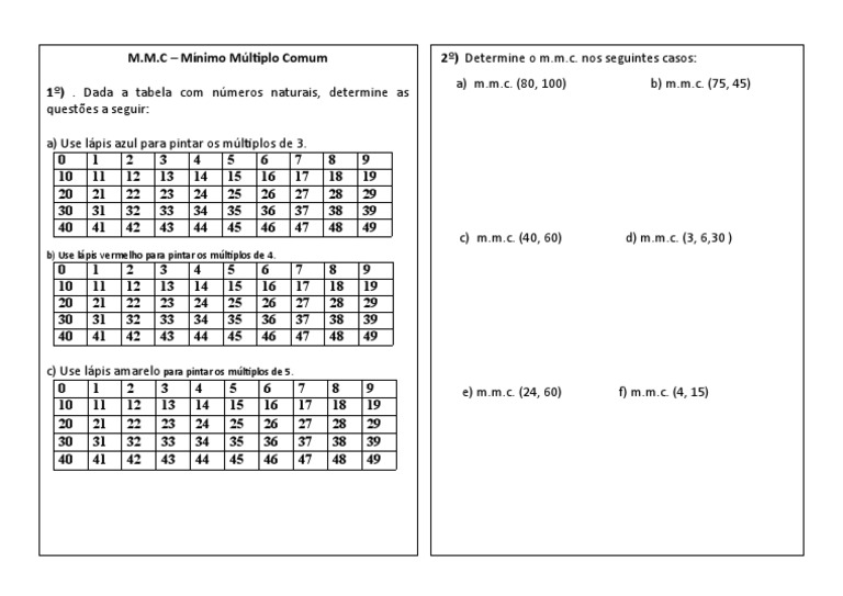 TAREFA MMC 5 ANO