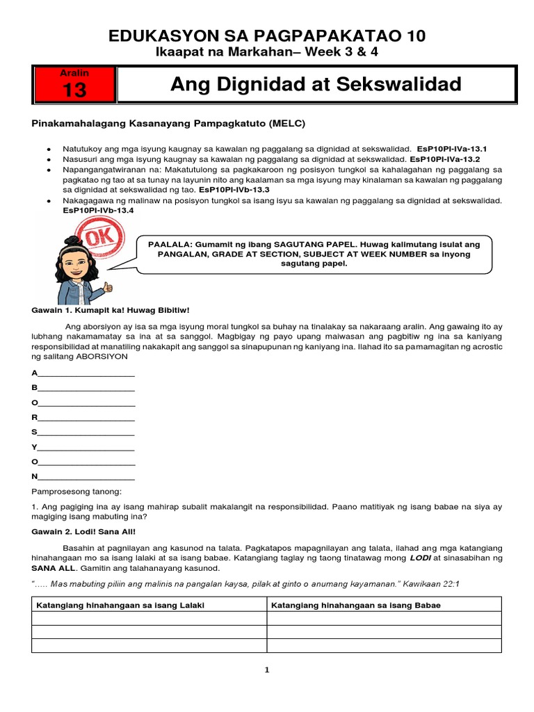 ESP10 AS Q4 Week 3 4 | PDF