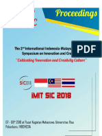 Proceedings of iMIT SIC 2018, August 7-8, Pekanbaru, Indonesia
