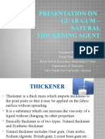 Guar Gum - A Natural Thickening Agent for Textile Printing