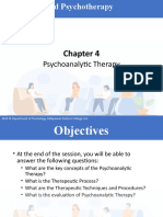 Chapter 4 Psyhoanalytic Therapy