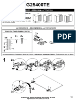 G25400TE-balcão Cooktop Manual