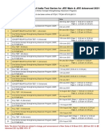 All India Test Series For JEE Advanced 2021 - 08.06.2021