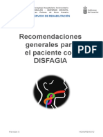 Recomendaciones para DISFAGIA