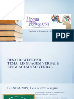 1 Série Língua Portuguesa - 3 de Maio