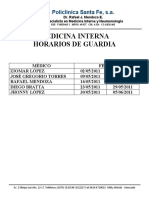 HORARIOS