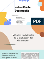 Evaluaciòn de Desempeño