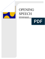 Opening Speech