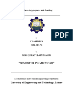 Engineering Graphics and Drawing: "Semester Project Cad"