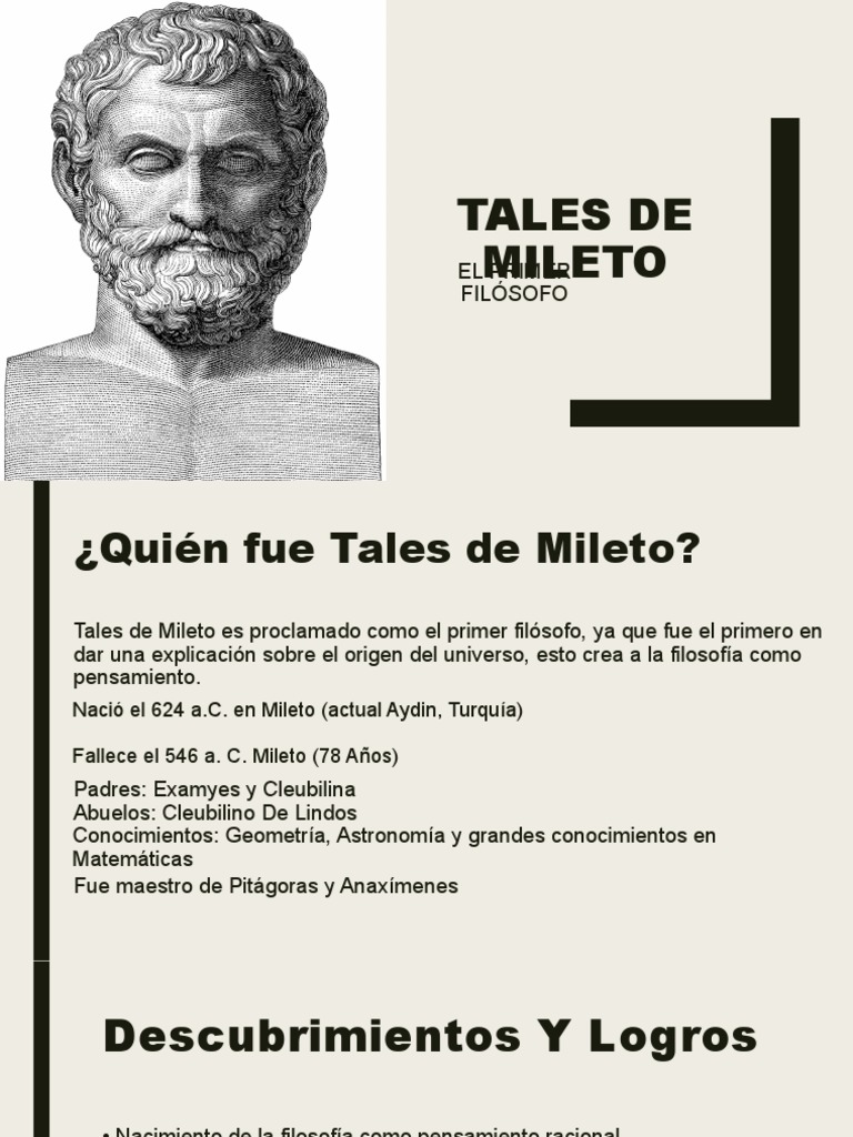 Tales de Mileto | PDF
