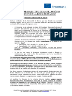 Solicitud Ampliación o Reducción