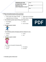 Soal PTS 2 PJOK Kelas 3 K13