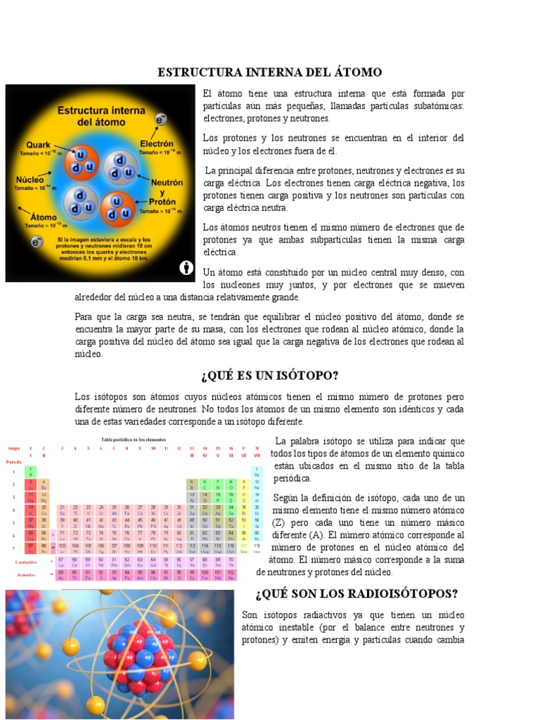 Isotopos Radioactivos | Descargar gratis PDF | Átomos | Núcleo atómico
