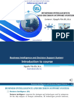 Business Intelligence And Decision Support System: Lecturer: Nguy ễn Văn Hồ, M.A
