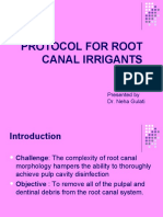 Protocol For Root Canal Irrigants