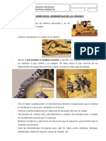 Precauciones al desmontar orugas de maquinaria pesada