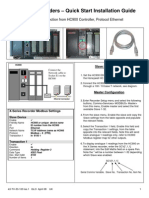 X-Series Recorders - Quick Start Installation Guide: Mo Dbus Connection From HC900 Controller, Protocol Ethernet