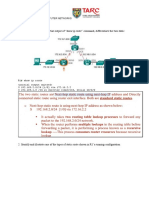 T1 IP Static Routing, Troubleshoot Static and Default Routes