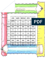 horario escolar 2 medio a