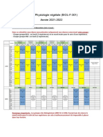 Calendrier Et Groupes Physio 2022-1