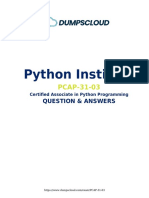 Python Certified Associate PCAP-31-03 Questions & Answers